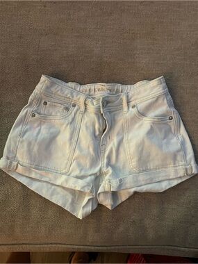 American Eagle Outfitters White Denim Cutoff Shorts